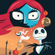 The uncropped Nightmare Before Christmas piece.